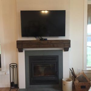 MagraHearth Small Plain Post with Rustic Corbels